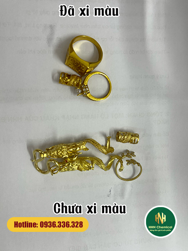 Trang sức bạc phủ Shinecoat AC 24 Gold cho màu vàng tươi sáng