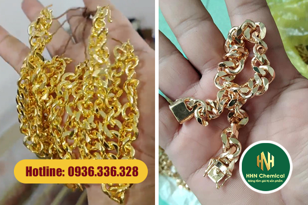 Thợ kim hoàn làm sáng vàng bằng keo phủ nano – kết quả sau phủ