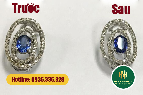 Trang sức đính đá làm sạch an toàn với Galvex 18.01 – giữ màu đá và độ sáng hoàn hảo.
