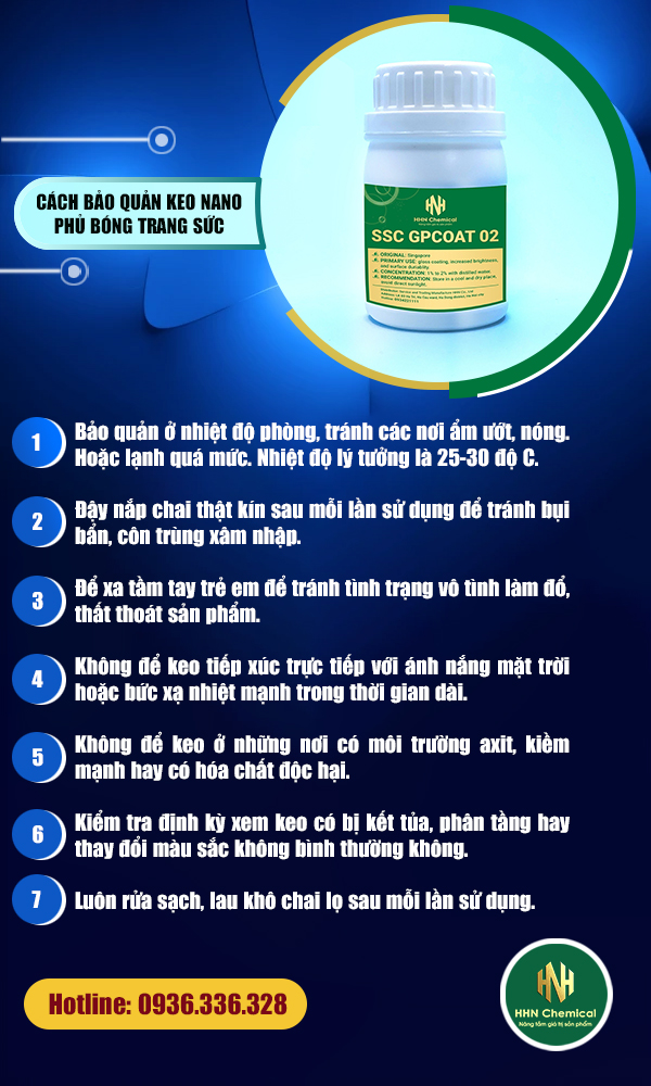 07 lưu ý quan trọng để bảo quản keo nano đúng cách và hiệu quả